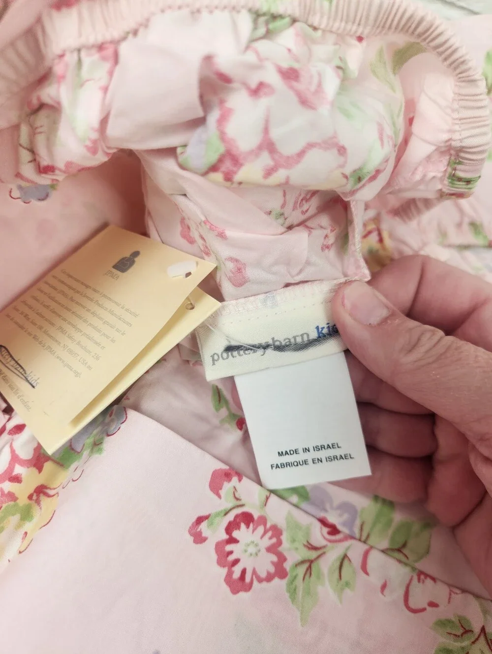 Pottery Barn Kids Ava Floral Crib Fitted Sheet 100% Cotton NOS Cottagecore